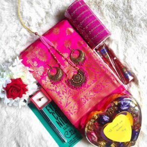 প্রিমিয়াম কাতান কম্বো প্যাকেজ - (Pink)