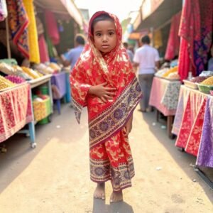 বাচ্চাদের রেডিমেড শাড়ি